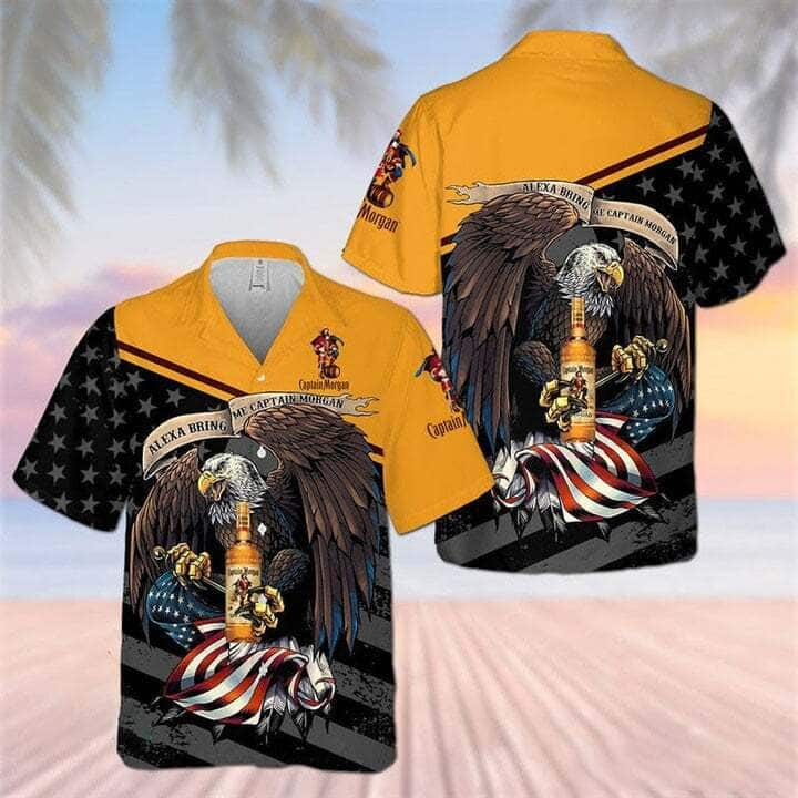 Captain Morgan Hawaiian Shirt Independence Day 4th Of July