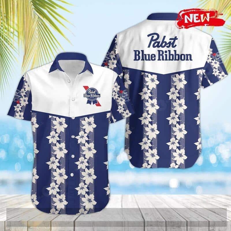 Pabst Blue Ribbon Beer Hawaiian Shirt Father's Day Gift For Beach Lovers Pabst Blue Ribbon Beer Hawaiian Shirt Father's Day Gift For Beach Lovers