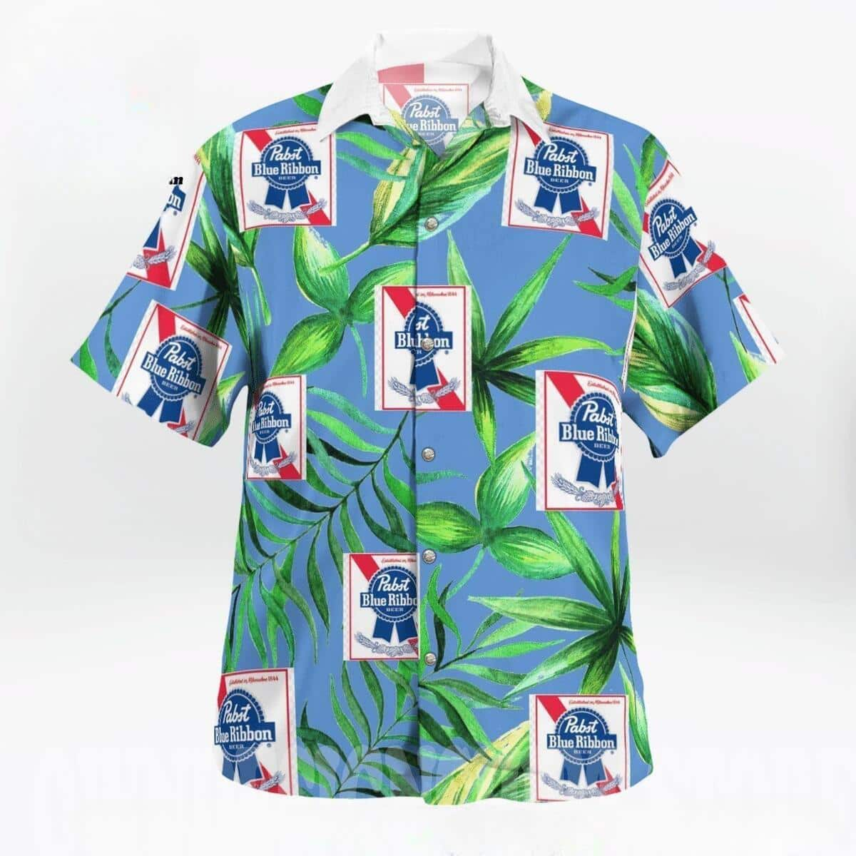 Pabst Blue Ribbon Beer Hawaiian Shirt For Summer Lovers