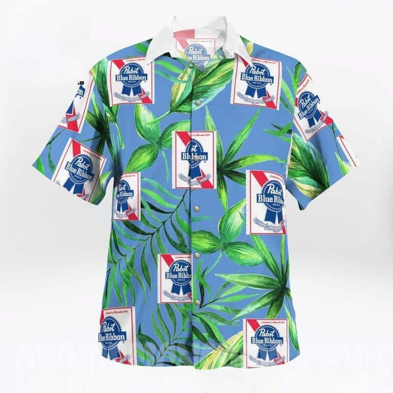 Pabst Blue Ribbon Beer Hawaiian Shirt For Summer Lovers Pabst Blue Ribbon Beer Hawaiian Shirt For Summer Lovers