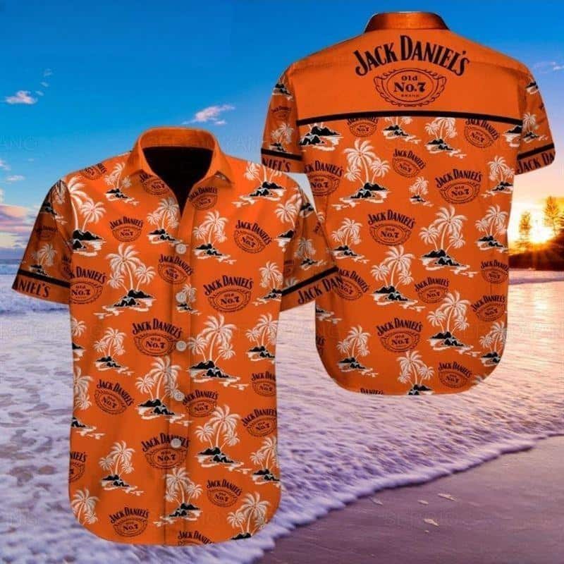 Jack Daniels Hawaiian Shirt Beach Gift For Whiskey Lovers