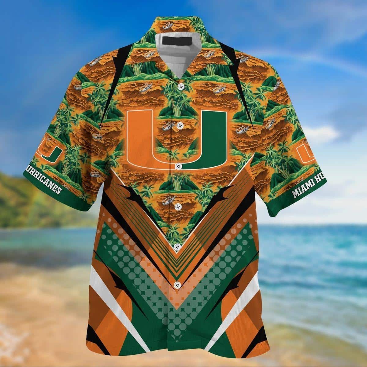 Miami Hurricanes Hawaiian Shirt Gift For College Football Fans Miami Hurricanes Hawaiian Shirt Gift For College Football Fans