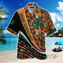 Miami Hurricanes Hawaiian Shirt Palm Leaves Pattern All Over Print Miami Hurricanes Hawaiian Shirt Palm Leaves Pattern All Over Print