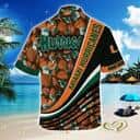 Miami Hurricanes Hawaiian Shirt Palm Leaves Pattern All Over Print Miami Hurricanes Hawaiian Shirt Palm Leaves Pattern All Over Print