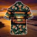 Miami Hurricanes Hawaiian Shirt Tropical Flower Pattern All Over Print