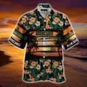 Miami Hurricanes Hawaiian Shirt Tropical Flower Pattern All Over Print