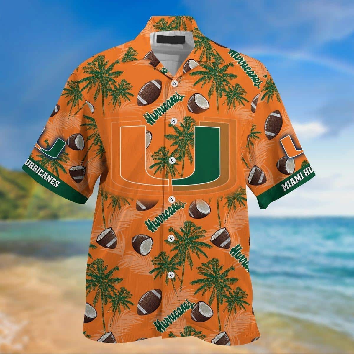 Miami Hurricanes Hawaiian Shirt Beach Vacation Gift Miami Hurricanes Hawaiian Shirt Beach Vacation Gift