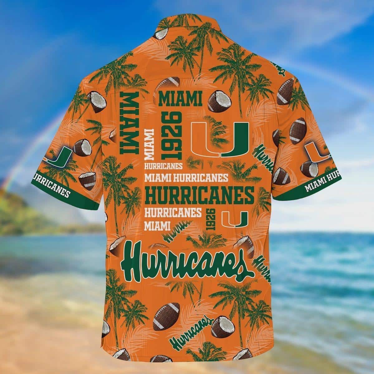 Miami Hurricanes Hawaiian Shirt Beach Vacation Gift Miami Hurricanes Hawaiian Shirt Beach Vacation Gift