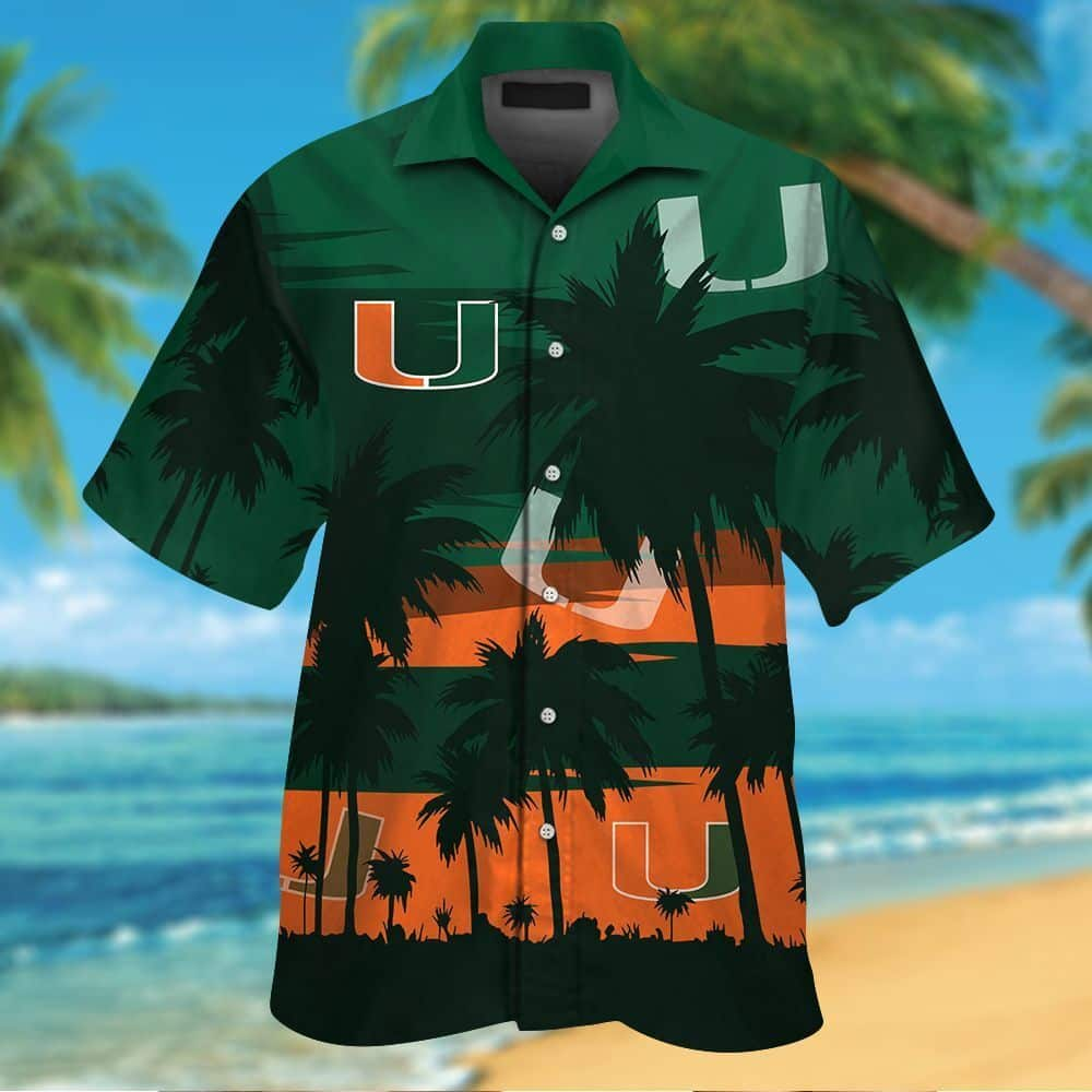 Miami Hurricanes Hawaiian Shirt Vintage Gift For Beach Trip