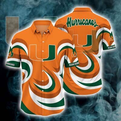 NCAA Miami Hurricanes Hawaiian Shirt Best Gift For College Football Fans NCAA Miami Hurricanes Hawaiian Shirt Best Gift For College Football Fans