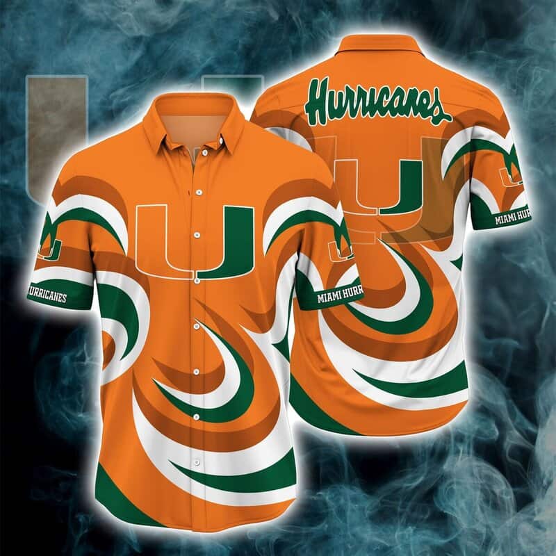 NCAA Miami Hurricanes Hawaiian Shirt Best Gift For College Football Fans NCAA Miami Hurricanes Hawaiian Shirt Best Gift For College Football Fans