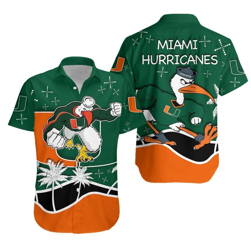 Miami Hurricanes Hawaiian Shirt Summer Gift For Friend Miami Hurricanes Hawaiian Shirt Summer Gift For Friend