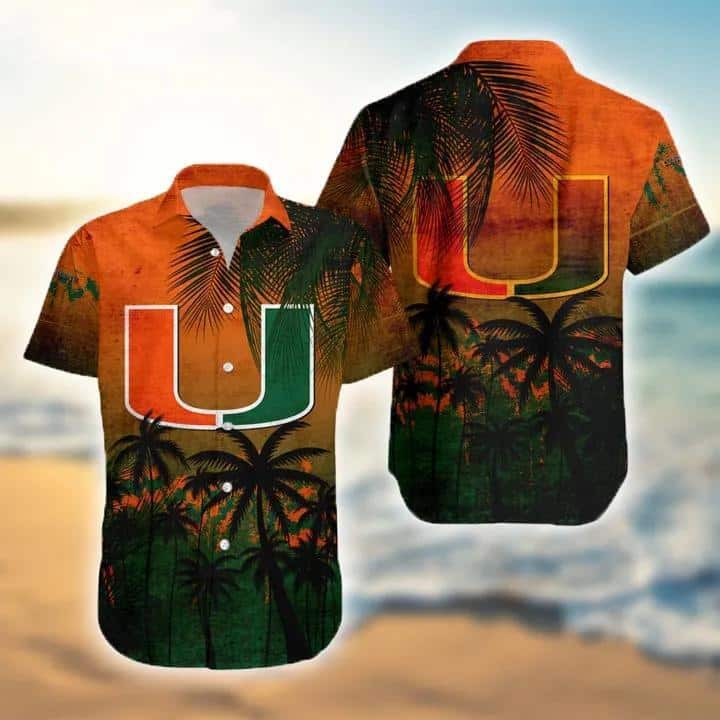 NCAA Miami Hurricanes Hawaiian Shirt Vintage Gift For Beach Vacation