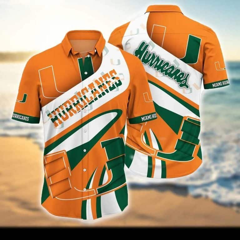 Miami Hurricanes Hawaiian Shirt Best Gift For Football Coach