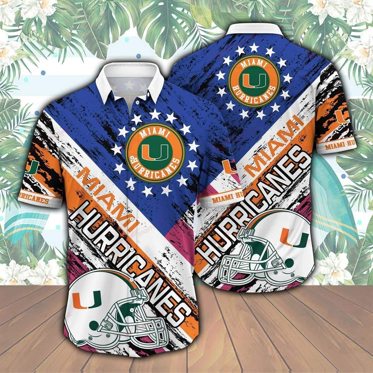 Miami Hurricanes Hawaiian Shirt Best Gift For Football Lovers