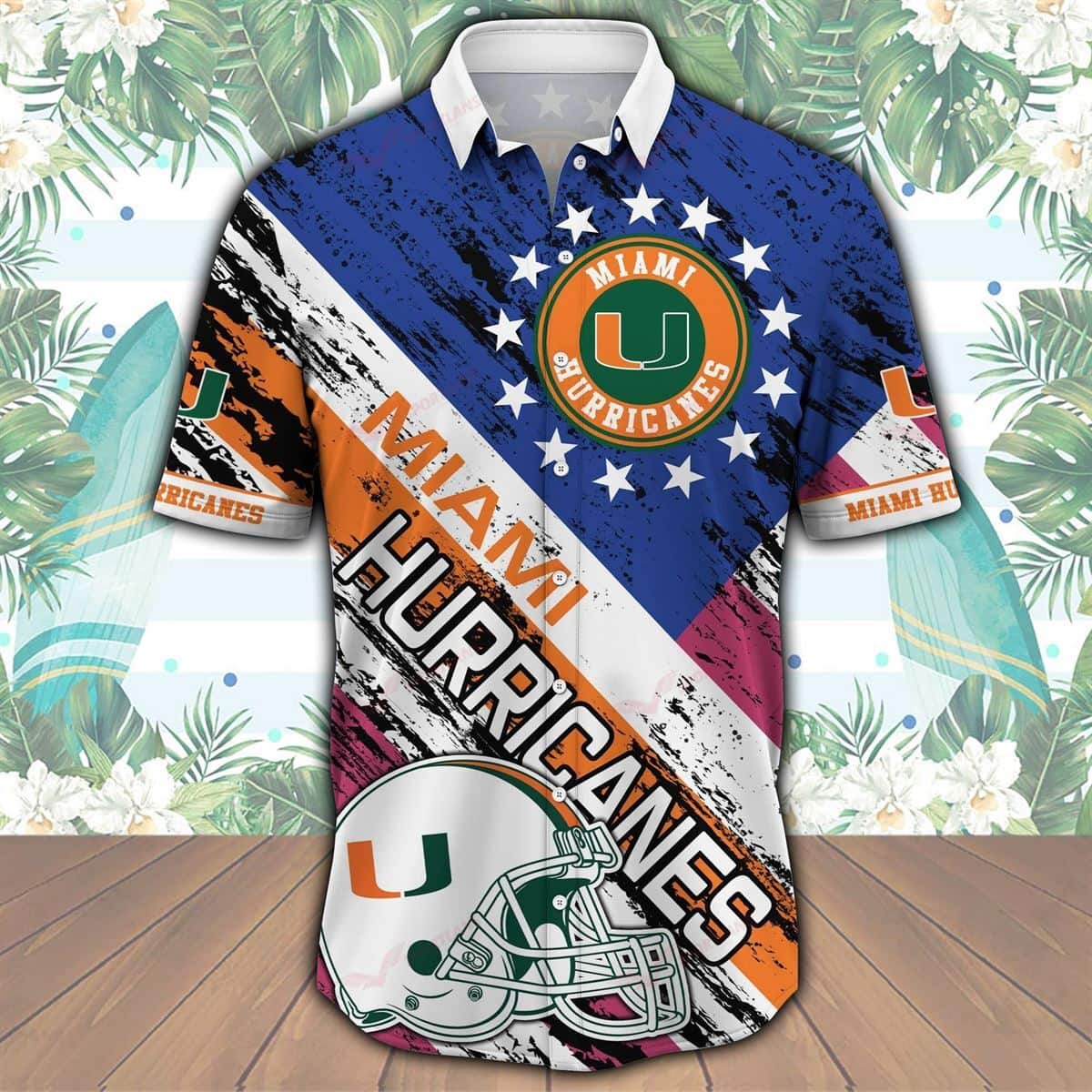 Miami Hurricanes Hawaiian Shirt Best Gift For Football Lovers Miami Hurricanes Hawaiian Shirt Best Gift For Football Lovers