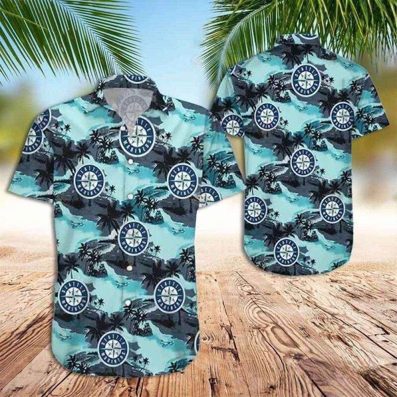 Seattle Mariners Hawaiian Shirt Island Pattern All Over Print Seattle Mariners Hawaiian Shirt Island Pattern All Over Print