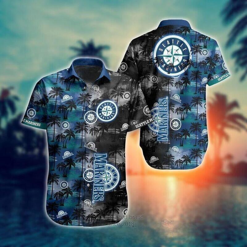 Seattle Mariners Hawaiian Shirt Island Pattern Beach Gift For Friend Seattle Mariners Hawaiian Shirt Island Pattern Beach Gift For Friend