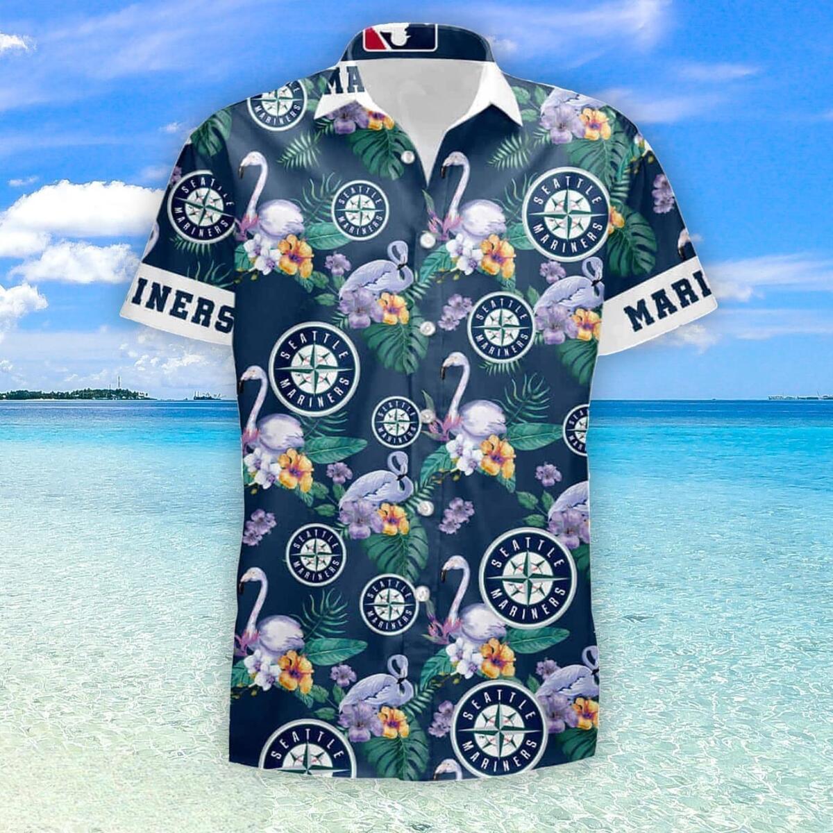 Seattle Mariners Hawaiian Shirt Tropical Pattern Beach All Over Print