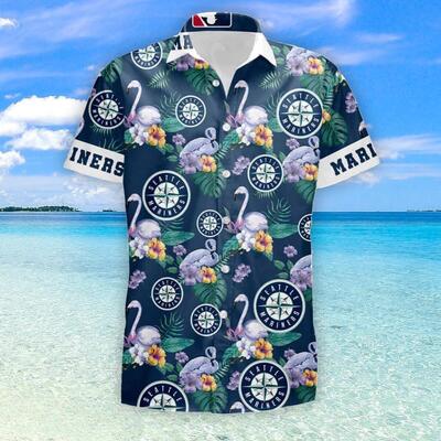 Seattle Mariners Hawaiian Shirt Tropical Pattern Beach All Over Print Seattle Mariners Hawaiian Shirt Tropical Pattern Beach All Over Print