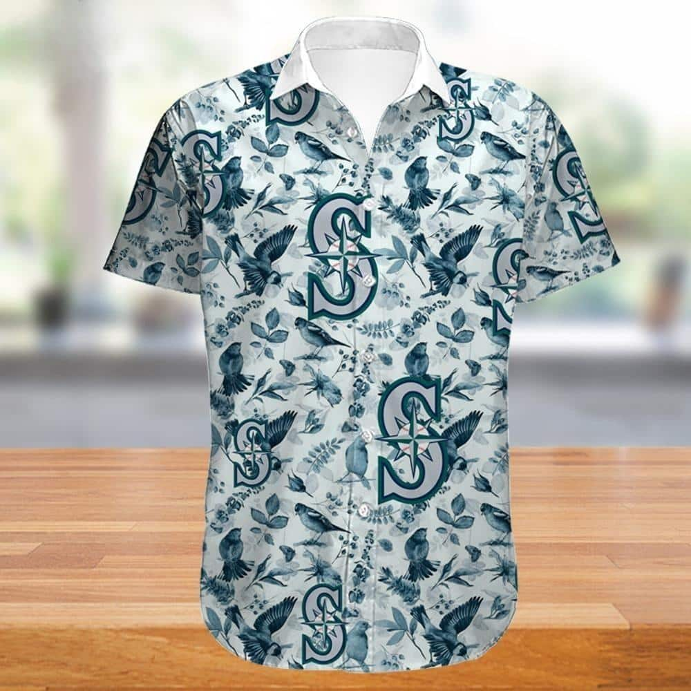 Seattle Mariners Hawaiian Shirt Tropical Bird Pattern Beach All Over Print