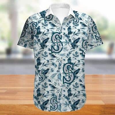 Seattle Mariners Hawaiian Shirt Tropical Bird Pattern Beach All Over Print Seattle Mariners Hawaiian Shirt Tropical Bird Pattern Beach All Over Print