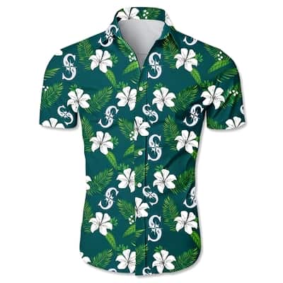 Seattle Mariners Hawaiian Shirt Tropical Flower Pattern Trendy Summer Gift Seattle Mariners Hawaiian Shirt Tropical Flower Pattern Trendy Summer Gift