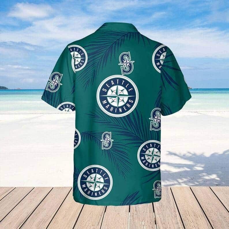 Seattle Mariners Hawaiian Shirt Palm Leaves Pattern Gift For Beach Vacation Seattle Mariners Hawaiian Shirt Palm Leaves Pattern Gift For Beach Vacation