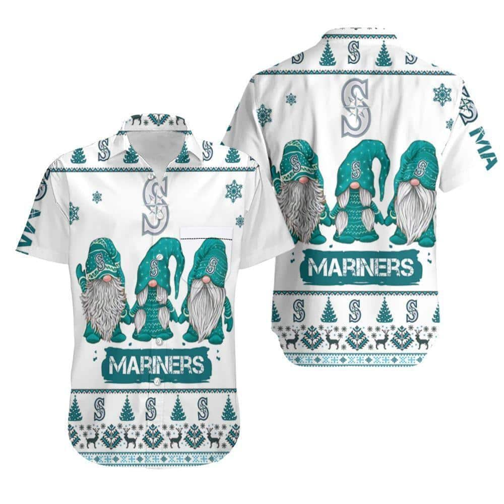 Seattle Mariners Hawaiian Shirt Gnome Christmas Gift For Beach Lovers