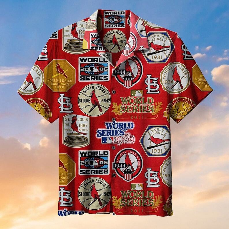 MLB St. Louis Cardinals Hawaiian Shirt Father's Day Gift Baseball Fans