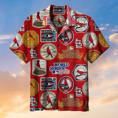MLB St. Louis Cardinals Hawaiian Shirt Father's Day Gift Baseball Fans MLB St. Louis Cardinals Hawaiian Shirt Father's Day Gift Baseball Fans