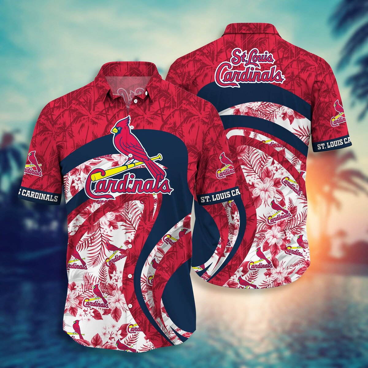 MLB St. Louis Cardinals Hawaiian Shirt Father's Day Gift For Beach Lovers