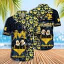 Disney Mickey Mouse Michigan Wolverines Hawaiian Shirt Disney Mickey Mouse Michigan Wolverines Hawaiian Shirt