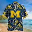 Michigan Wolverines Hawaiian Shirt Summer Beach Gift Michigan Wolverines Hawaiian Shirt Summer Beach Gift