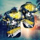 Mickey Mouse Disney Michigan Wolverines Hawaiian Shirt For Summer Lovers Mickey Mouse Disney Michigan Wolverines Hawaiian Shirt For Summer Lovers