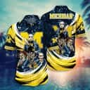 Michigan Wolverines Hawaiian Shirt Freddy Krueger Jason Voorhees Chucky Michigan Wolverines Hawaiian Shirt Freddy Krueger Jason Voorhees Chucky