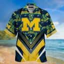 Michigan Wolverines Hawaiian Shirt Beach Gift For Friend Michigan Wolverines Hawaiian Shirt Beach Gift For Friend