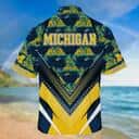 Michigan Wolverines Hawaiian Shirt Beach Gift For Friend Michigan Wolverines Hawaiian Shirt Beach Gift For Friend