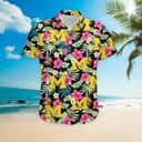 Michigan Wolverines Hawaiian Shirt Hibiscus Pattern Summer Beach Gift Michigan Wolverines Hawaiian Shirt Hibiscus Pattern Summer Beach Gift