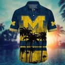 Vintage Michigan Wolverines Hawaiian Shirt Gift For Beach Trip Vintage Michigan Wolverines Hawaiian Shirt Gift For Beach Trip