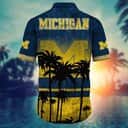 Vintage Michigan Wolverines Hawaiian Shirt Gift For Beach Trip Vintage Michigan Wolverines Hawaiian Shirt Gift For Beach Trip