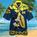 Michigan Wolverines Hawaiian Shirt Disney Mickey Mouse Trendy Summer Gift Michigan Wolverines Hawaiian Shirt Disney Mickey Mouse Trendy Summer Gift