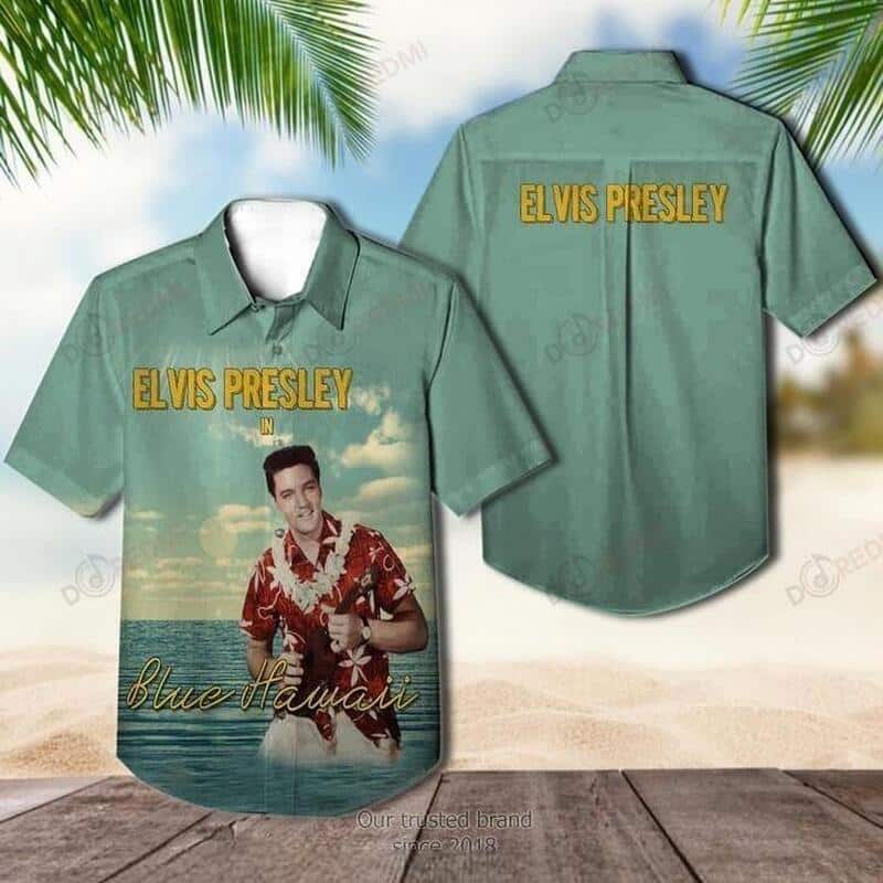 Elvis Presley Hawaiian Shirt Blue Hawaii Beach Gift For Rock Lovers Elvis Presley Hawaiian Shirt Blue Hawaii Beach Gift For Rock Lovers