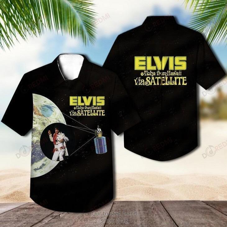 Aloha From Hawaii Via Satellite Elvis Presley Hawaiian Shirt Beach Gift For Friend