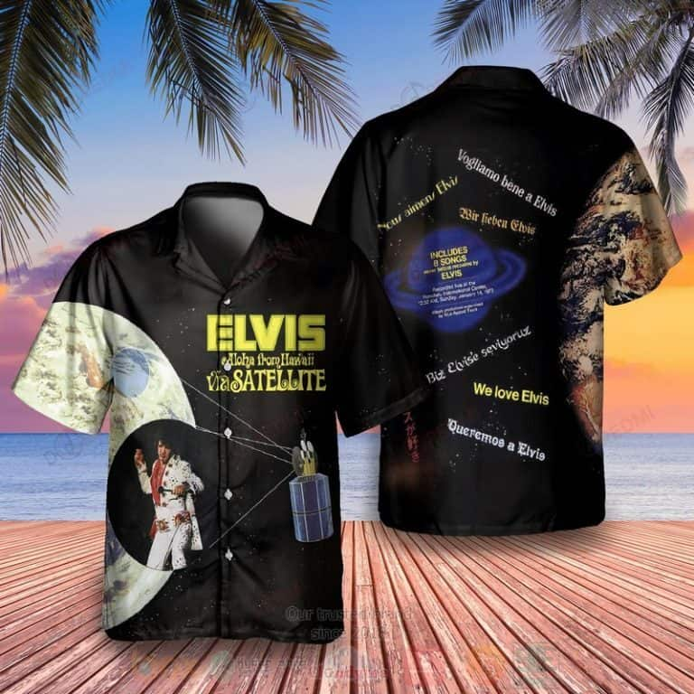 The King Elvis Presley Hawaiian Shirt Aloha From Hawaii Via Satellite