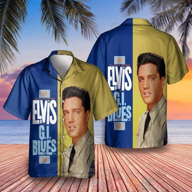 Elvis Presley G.I. Blues Hawaiian Shirt Gift For Rock Lovers Elvis Presley G.I. Blues Hawaiian Shirt Gift For Rock Lovers
