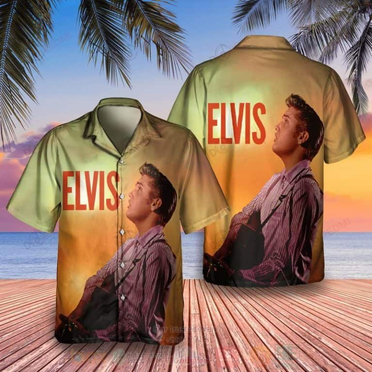 Elvis Presley Hawaiian Shirt Beach Gift For Rock And Roll Lovers