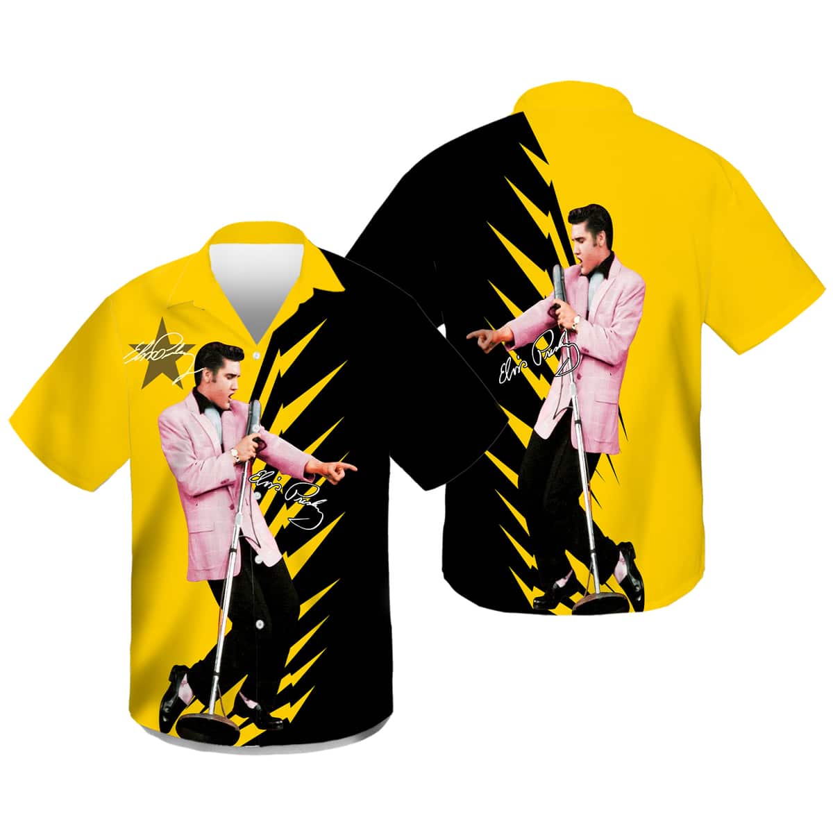 The King Of Rock And Roll Elvis Presley Hawaiian Shirt Summer Gift For Music Lovers