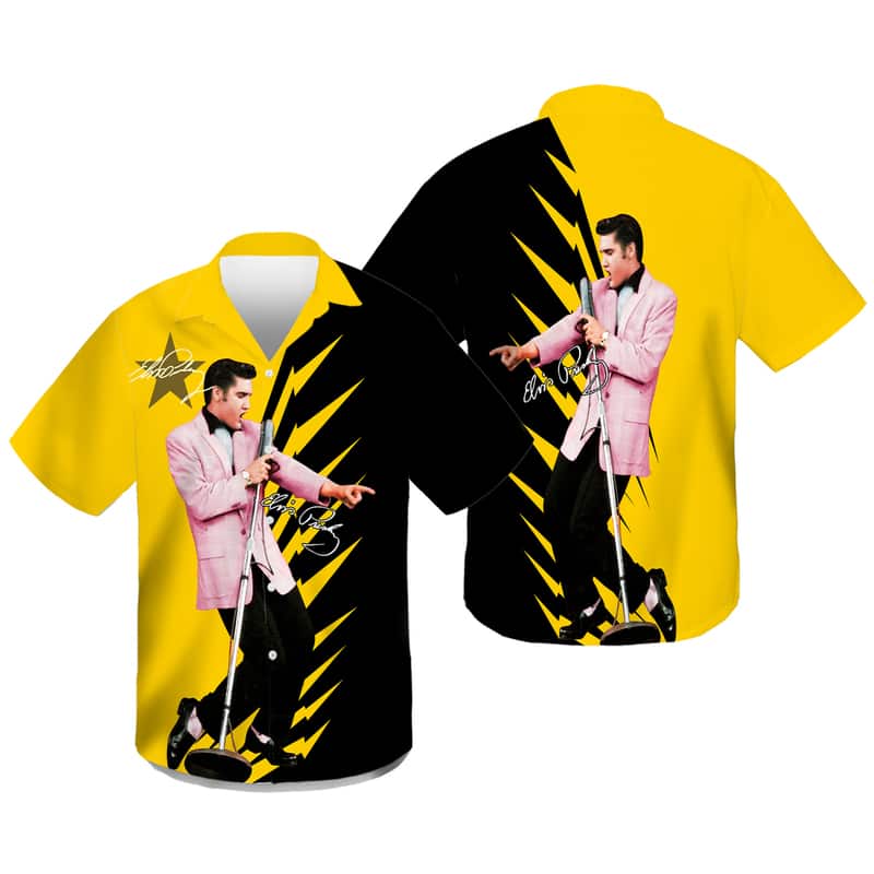 The King Of Rock And Roll Elvis Presley Hawaiian Shirt Summer Gift For Music Lovers The King Of Rock And Roll Elvis Presley Hawaiian Shirt Summer Gift For Music Lovers
