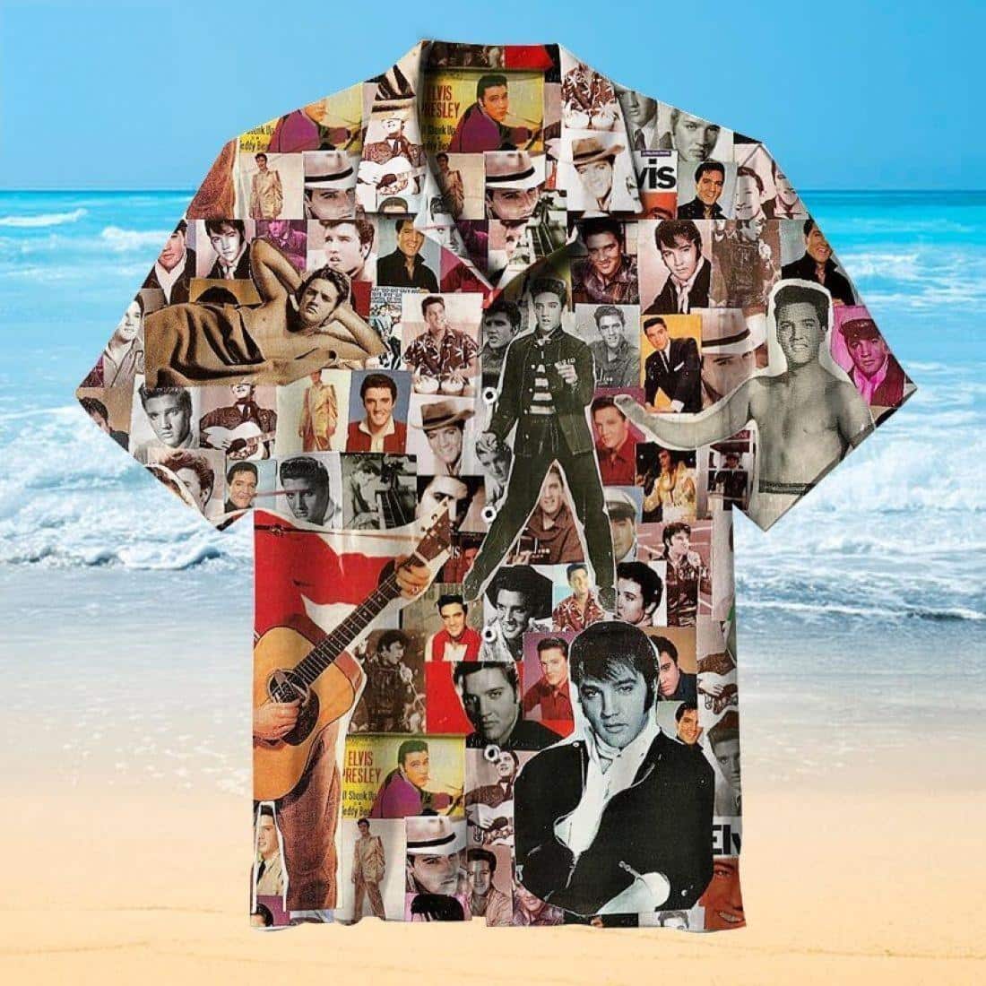 The King Of Rock And Roll Elvis Presley Hawaiian Shirt Gift For Music Lovers